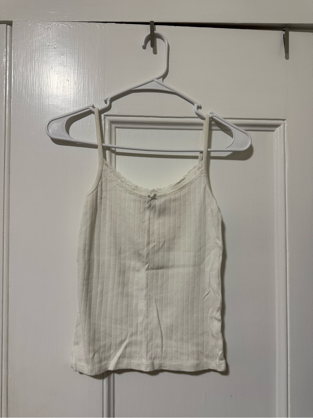 Women's Lace-Trim Ribbed Cami Tank Top